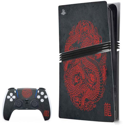 Red Dragon PlayStation PS5 Skins